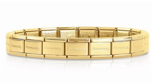 Nomination Italy Classic Yellow Gold plated band - 19 links