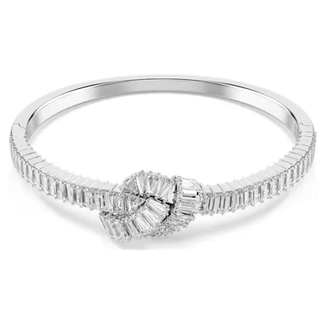 Swarovski Matrix bangle | Rhodium Plated