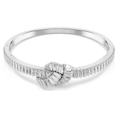 Swarovski Matrix bangle | Rhodium Plated