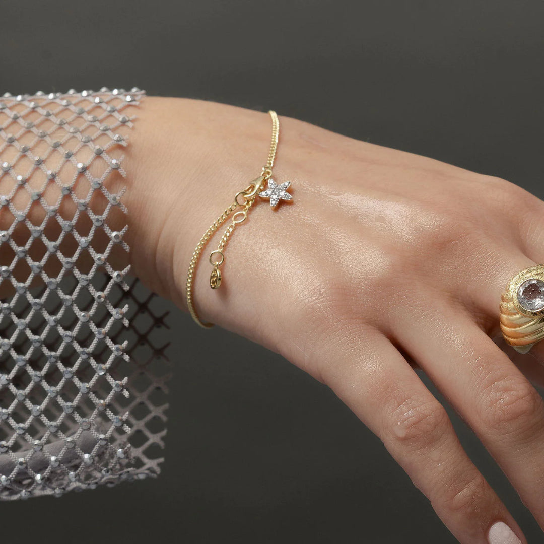 Silk & Steel Étoile Bracelet CZ + Silver