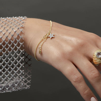 Silk & Steel Étoile Bracelet CZ + Silver