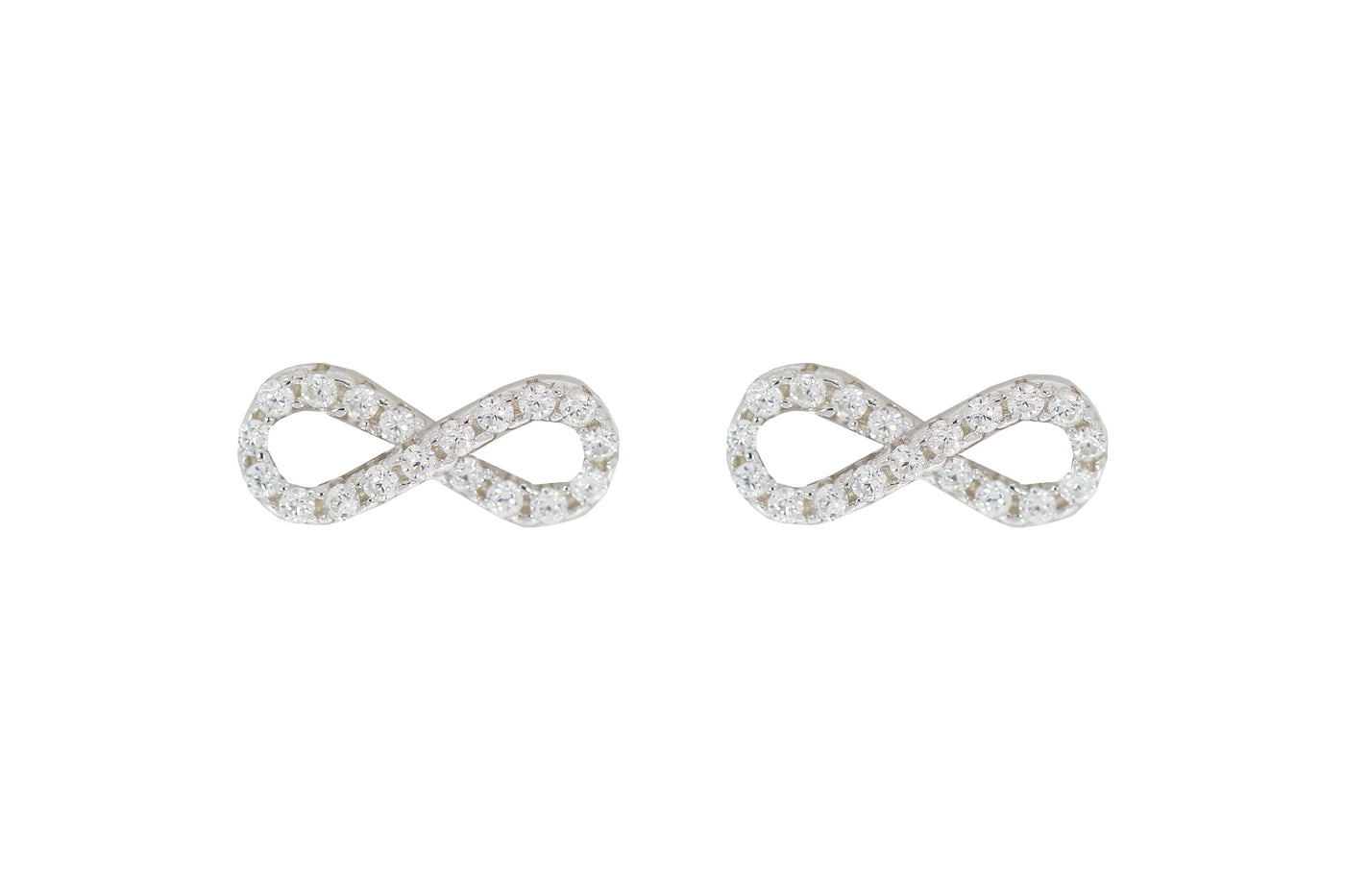 Grace 'Balance' Infinity Stud Earrings | Silver RH