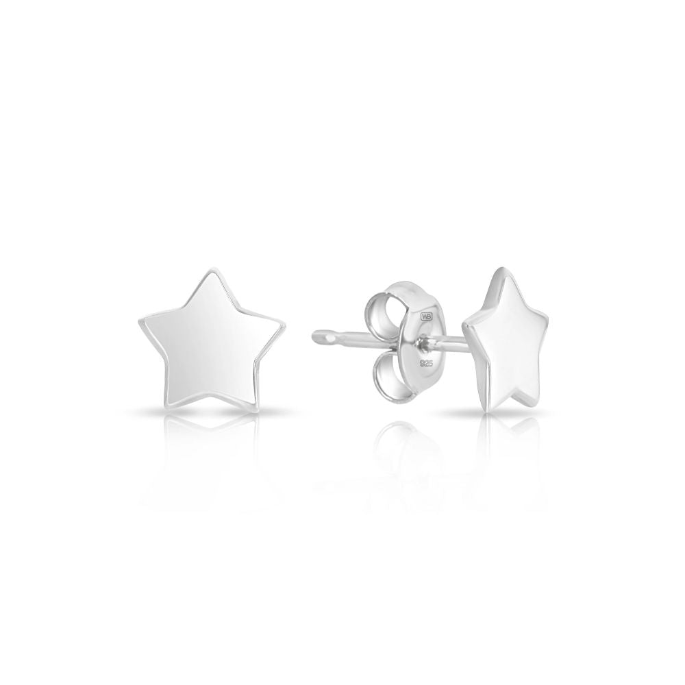 Charlie & Rose Petite "Shining Star" Stud Earrings | Silver