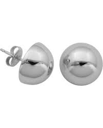 Celesti 'Gleam' Mini Dome Earrings | Silver | 6mm