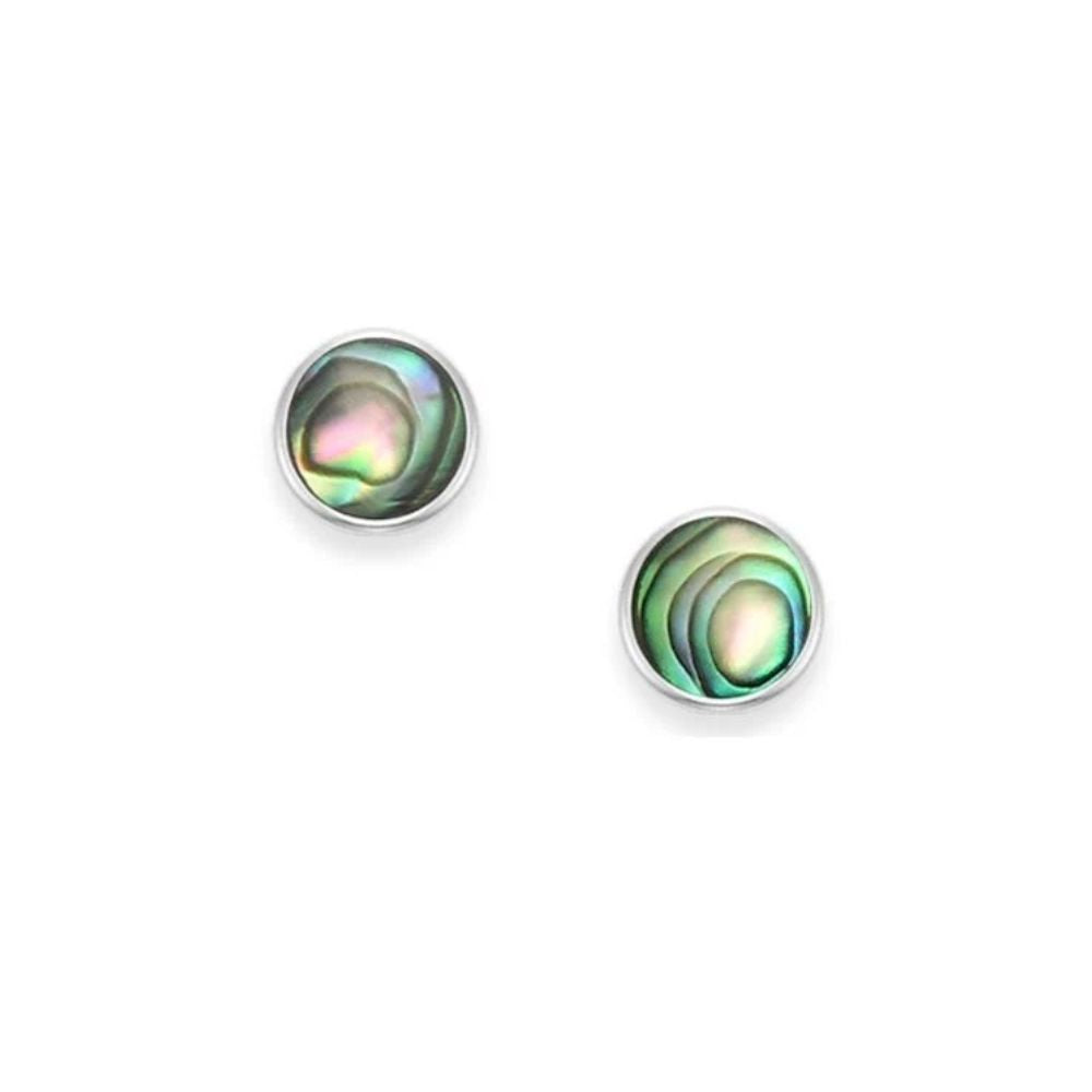 Luna 'Propero' Sterling Silver Paua Earrings