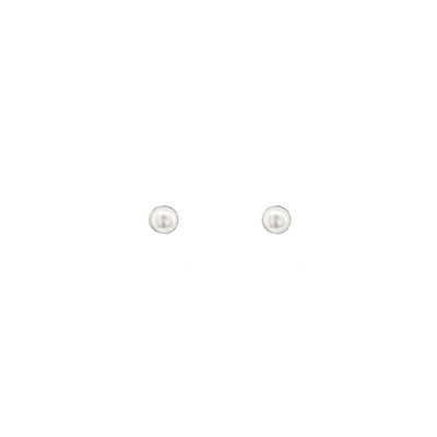 Allura Petite Fresh Water Pearls Stud Earrings | Silver