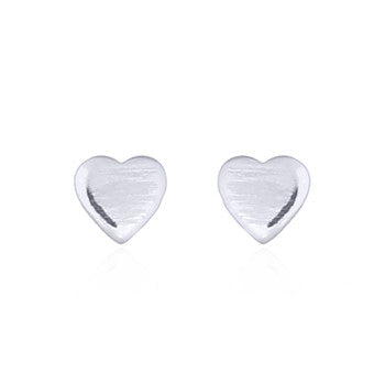 Celesti 'Kindle' Mini Heart Stud Earrings | Silver RH