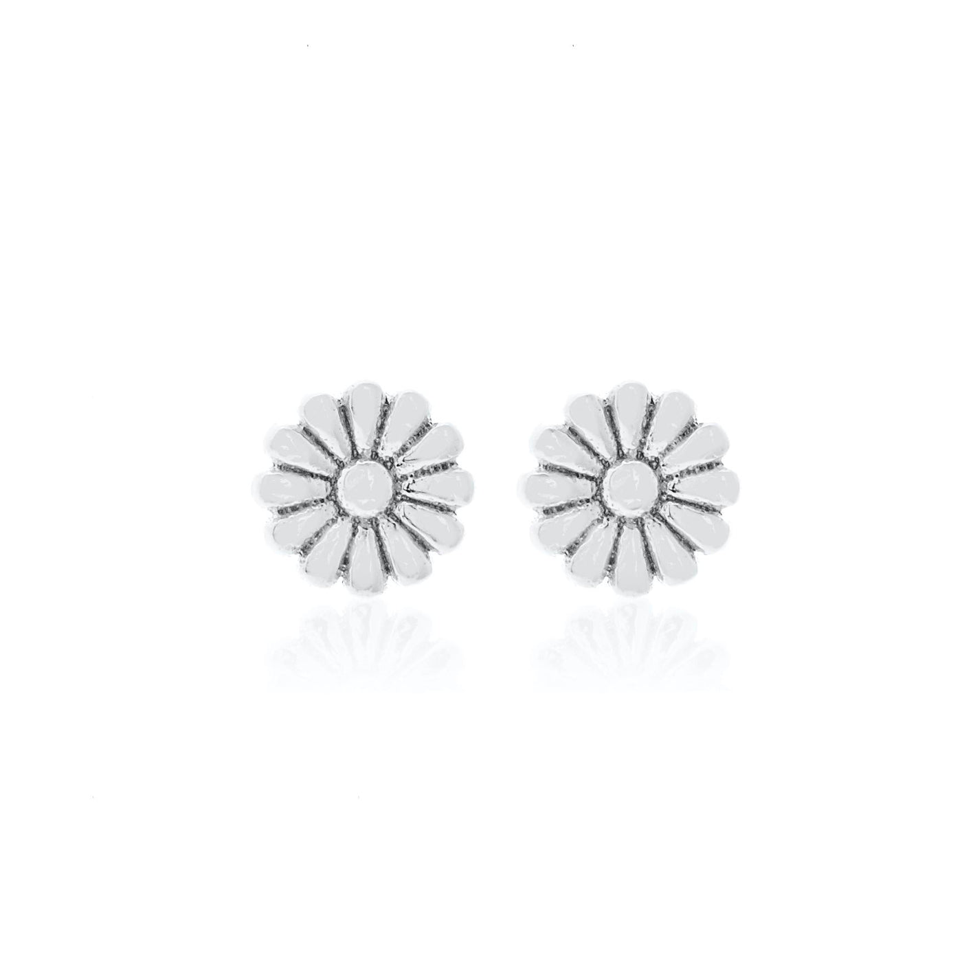 Silk & Steel Superfine Daisy Studs | Silver