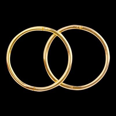 Omnia Regular 12mm Sterling Silver Gold Plate Sleepers