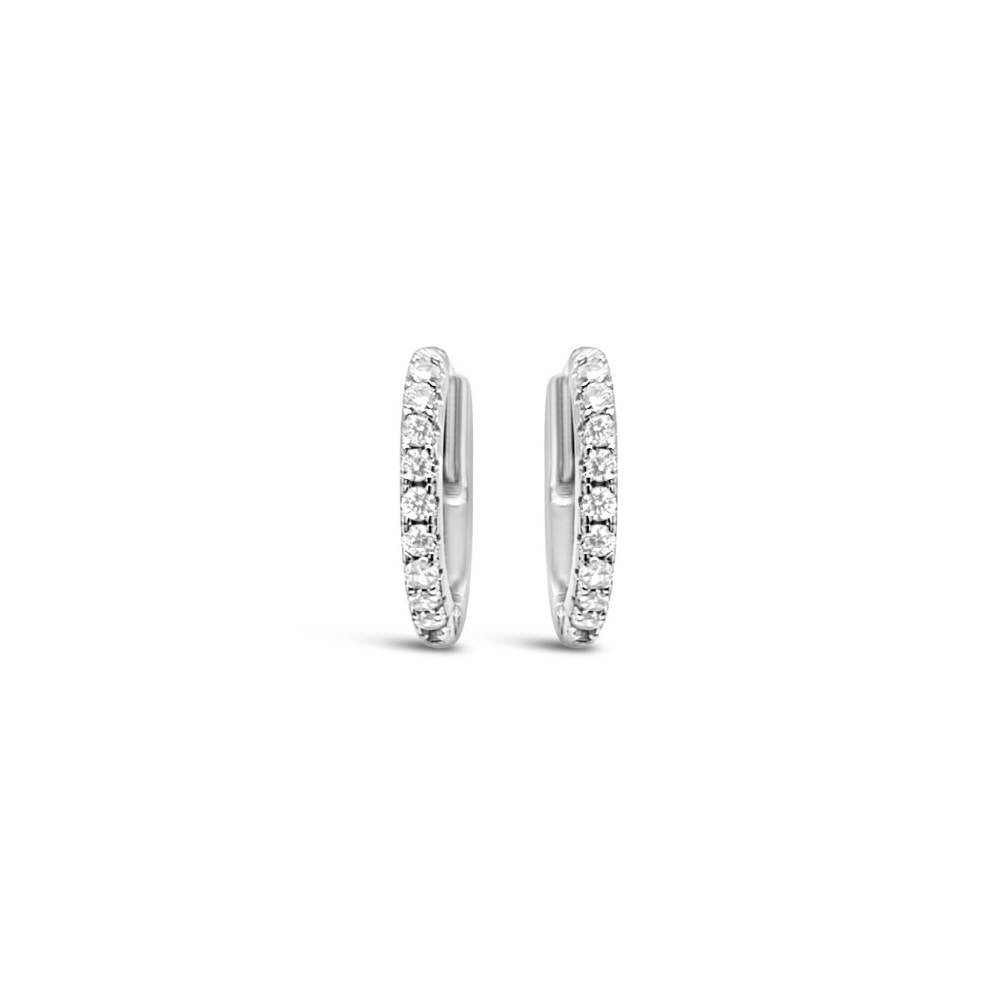 Grace 'Courage' Sleeper Earrings | Silver CZ