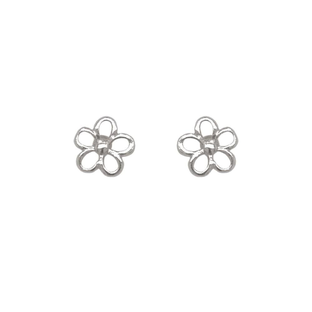 Charlie & Rose Open Flower Earrings | Silver RH