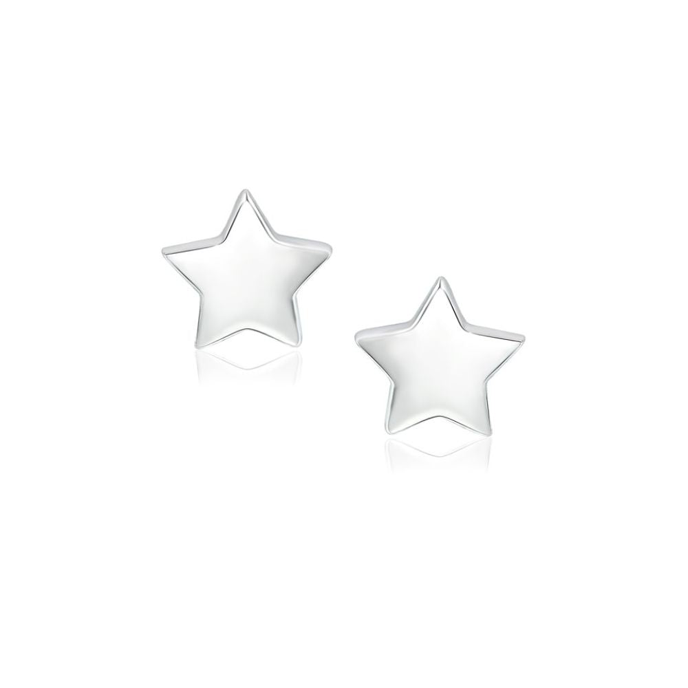 Charlie & Rose Radiant Star Stud Earrings | Silver