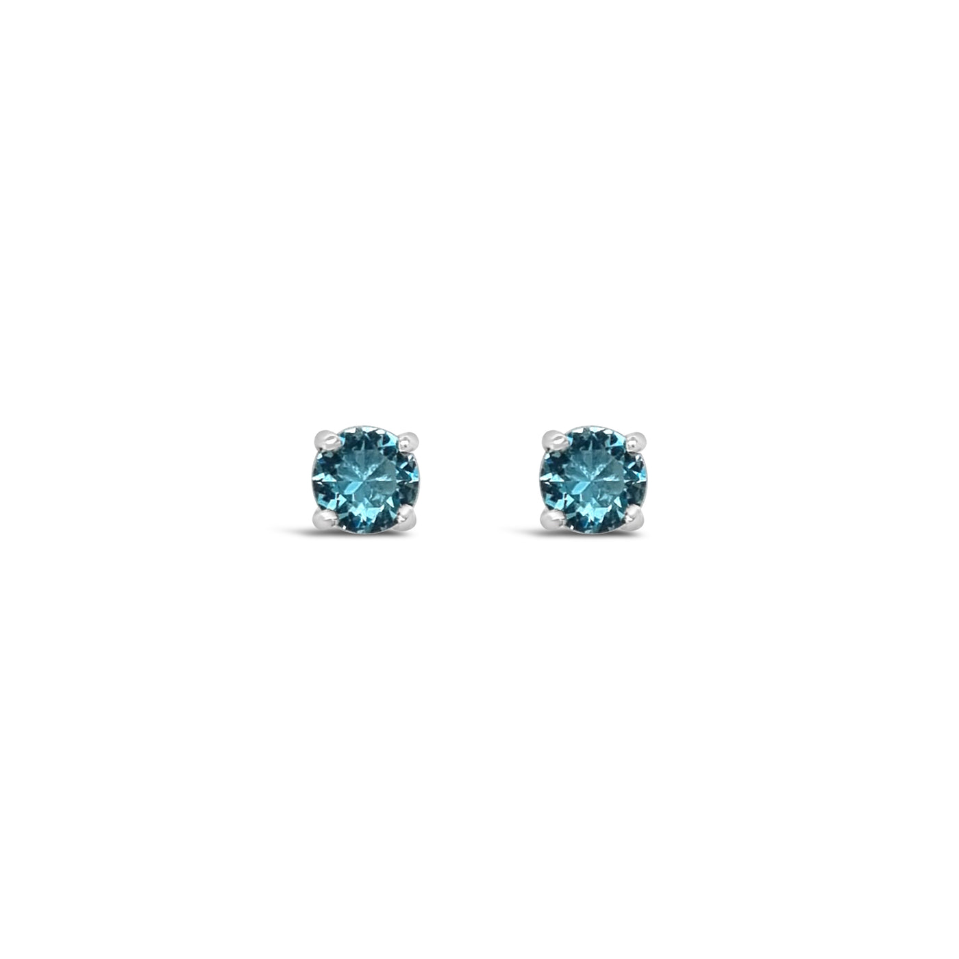 Omnia ‘Multicolor’ Aqua Stud Earrings