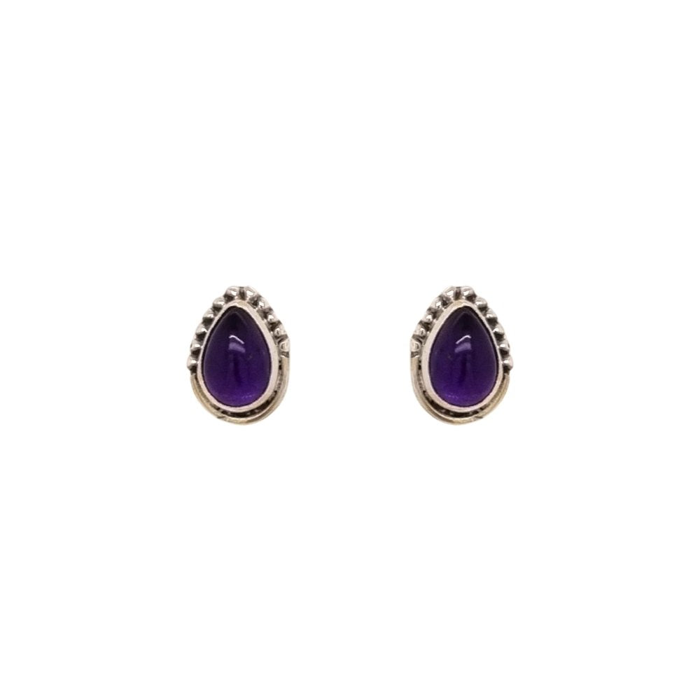 Luna 'Orthosie' Amethyst Pear Shape Earrings