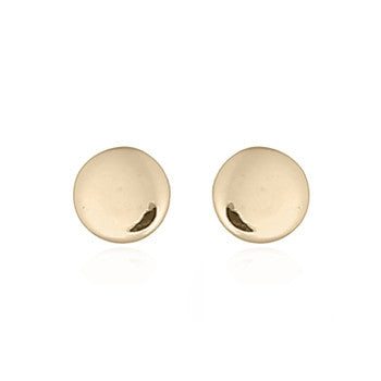 Clarlie & Rose 'Button' Stud Earrings | Silver | Gold Plated