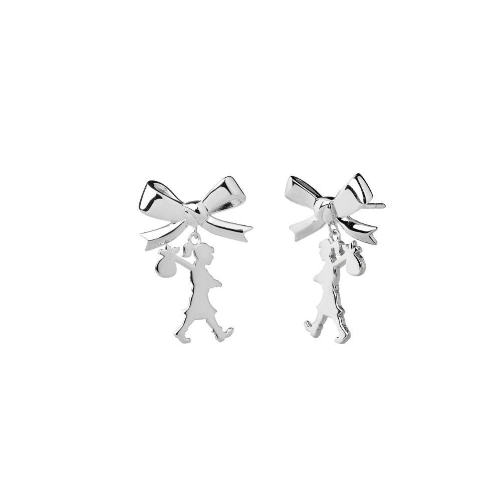 Karen Walker Girl with the Bow Stud Earrings | Sterling Silver