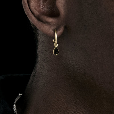 Stolen Girlfriend Club | Love Claw | Drop anchor | Gold | Onyx Earrings