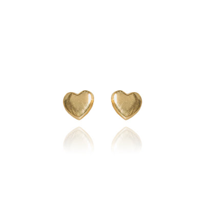 Evolve | Mini Heart | Yellow Gold | Vermeil | Stud Earrings