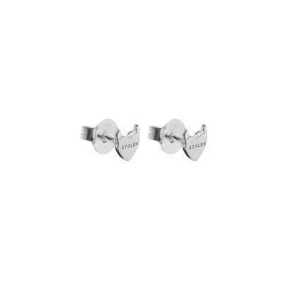 Stolen Girlfriend Club | Sinister Heart | Silver | Stud | Earrings