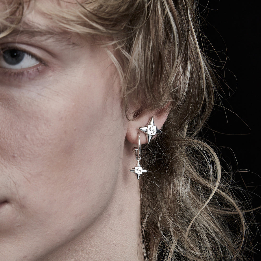 Stolen Girlfriend Club | Star Shock | Silver | Sleeper | Earrings