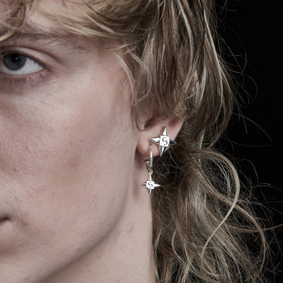 Stolen Girlfriend Club | Star Shock | Silver | Sleeper | Earrings