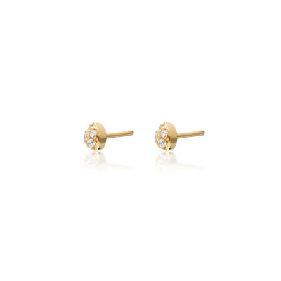 Silk+Steel | Petite Petal | Studs | Gold Plated | Earrings