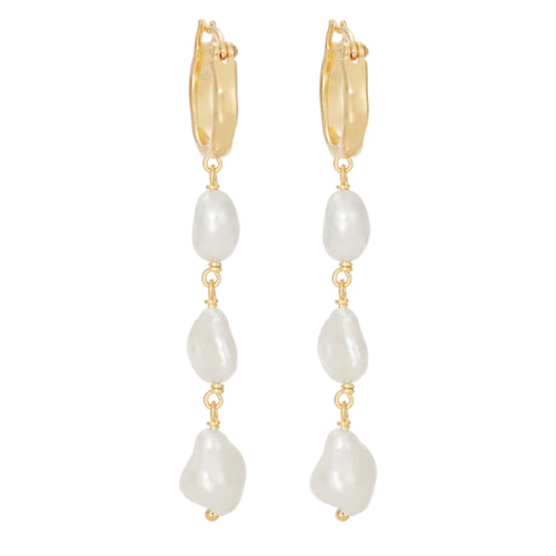 Kirstin Ash | Moonrise | Fresh Water Pearl | Gold Plated | Earrings