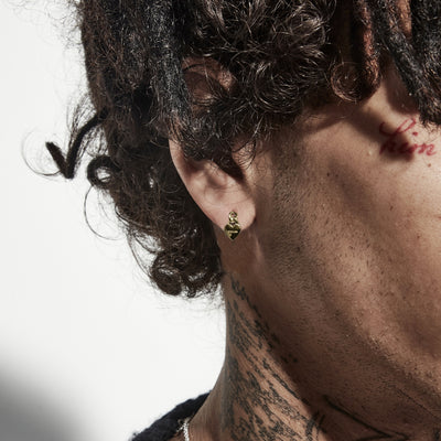 Stolen Girlfriend Club | Heavy Metal Heart | Mini Love Chain | Gold Plated | Earring