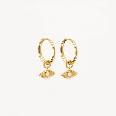 By Charlotte | I Am Protected | 18k Gold Vermeil | Hoops