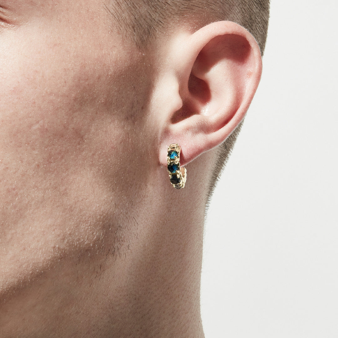 Stolen Girlfriend Club | Halo Cluster | Moodstone | Gold Plated | Earrings