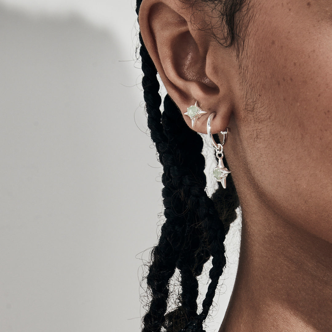 Stolen Girlfriend Club | Precious Punk | Green Amethyst | Studs