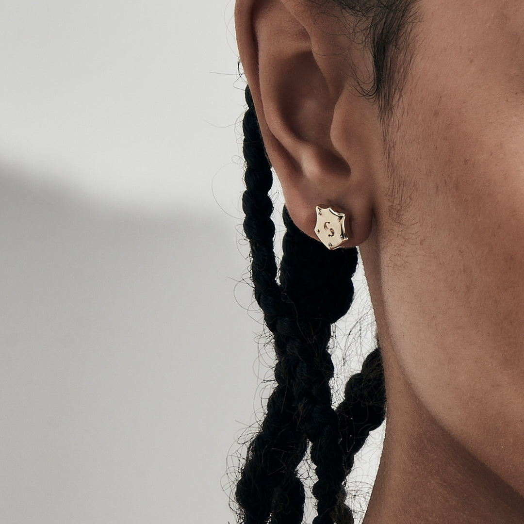 Stolen Girlfriend Club | Shield | Gold Plated | Studs