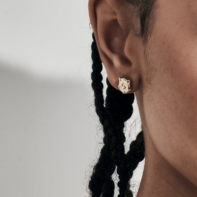 Stolen Girlfriend Club | Shield | Gold Plated | Studs