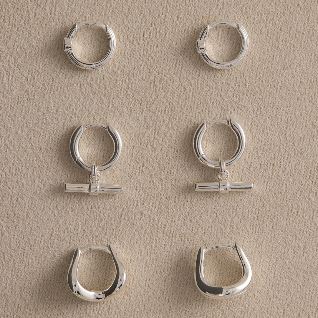 Kirstin Ash | Rhythm T-Bar Hoops | Stg