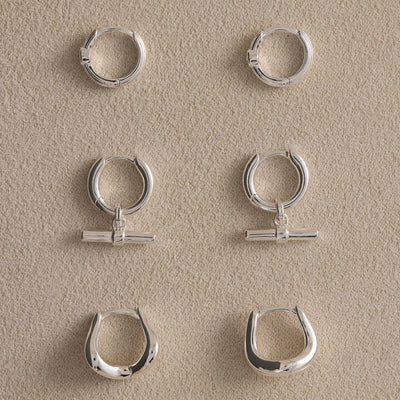 Kirstin Ash | Rhythm T-Bar Hoops | Stg