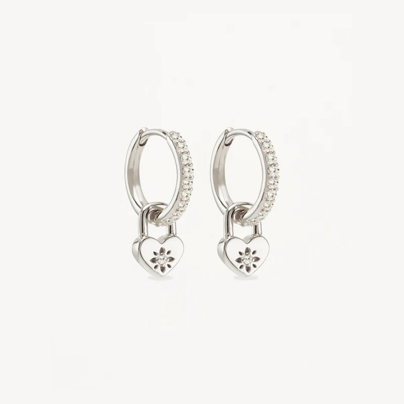 By Charlotte | Love Unlocked Padlock | Hoops