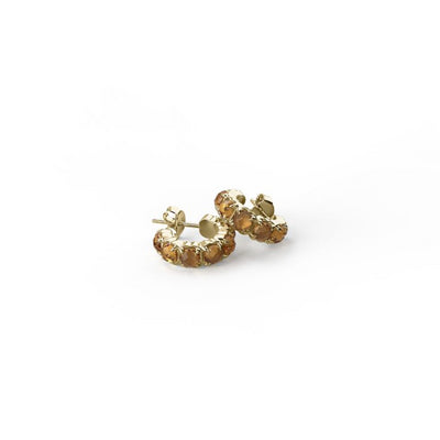 Stolen Girlfriends Club | Halo Cluster | Earrings | Citrine | YGP