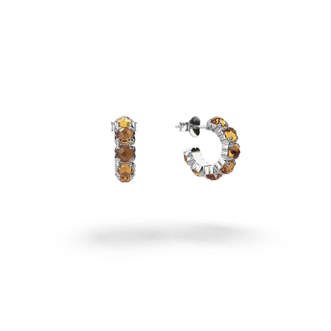 Stolen Girlfriends Club | Citrine Halo Cluster | Earrings | STG