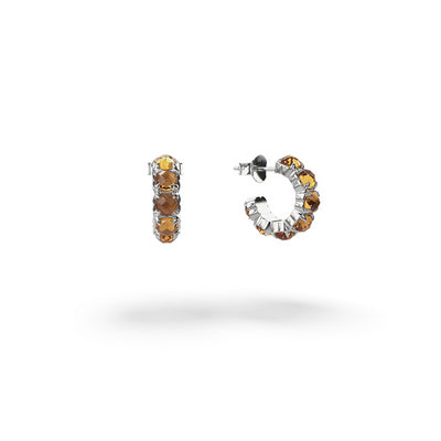 Stolen Girlfriends Club | Citrine Halo Cluster | Earrings | STG