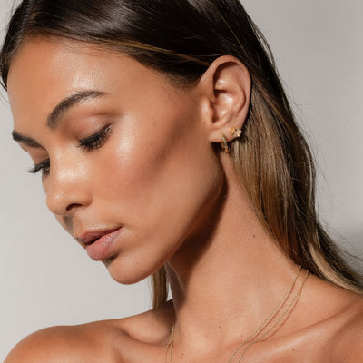 Silk & Steel | Harmony Rose Quartz Stud Earrings | Stg