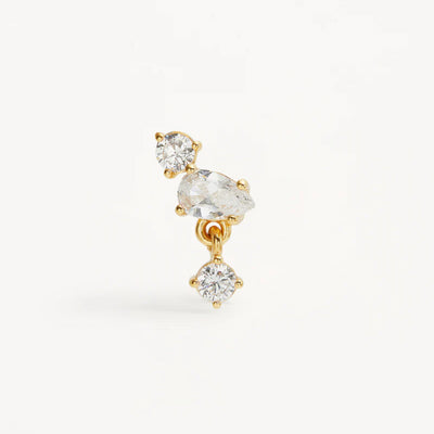 by charlotte | No Rain, No Flowers Stud | Earring | 18k Gold Vermeil