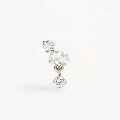 by charlotte | No Rain, No Flowers Stud | Earrings | Sterling Silver