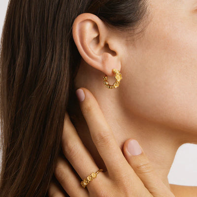 By Charlotte Bloom With Grace Hoops | 18k Gold Vermeil
