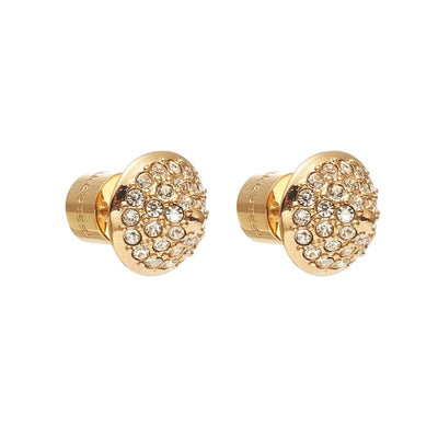 Silk & Steel Voltage Stud Earrings CZ + Gold