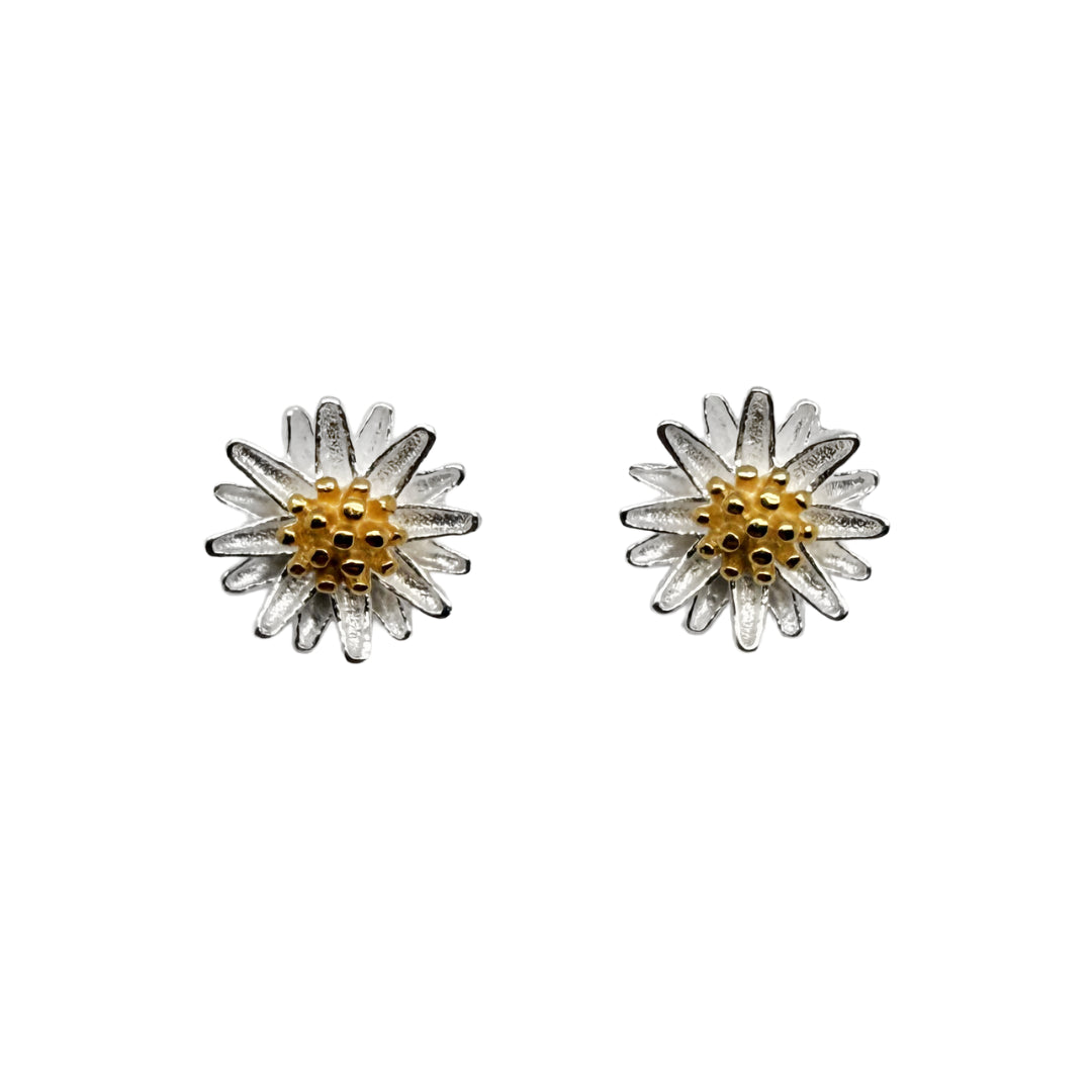 "Bloom" Silver Daisy Stud