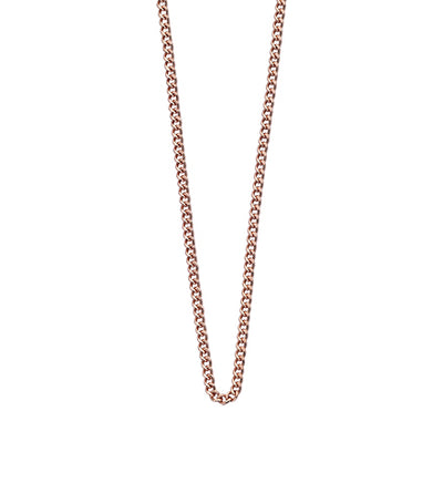 Kirstin Ash 40-45cm Curb Chain | 18k Rose Gold Vermeil