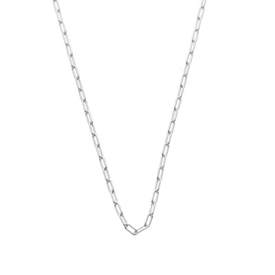 Silk & Steel Papier Necklace Silver