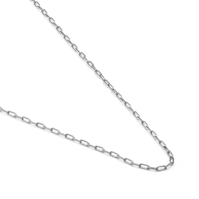 Silk & Steel Papier Necklace Silver