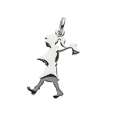 Karen Walker Girl With Axe Charm | Sterling Silver