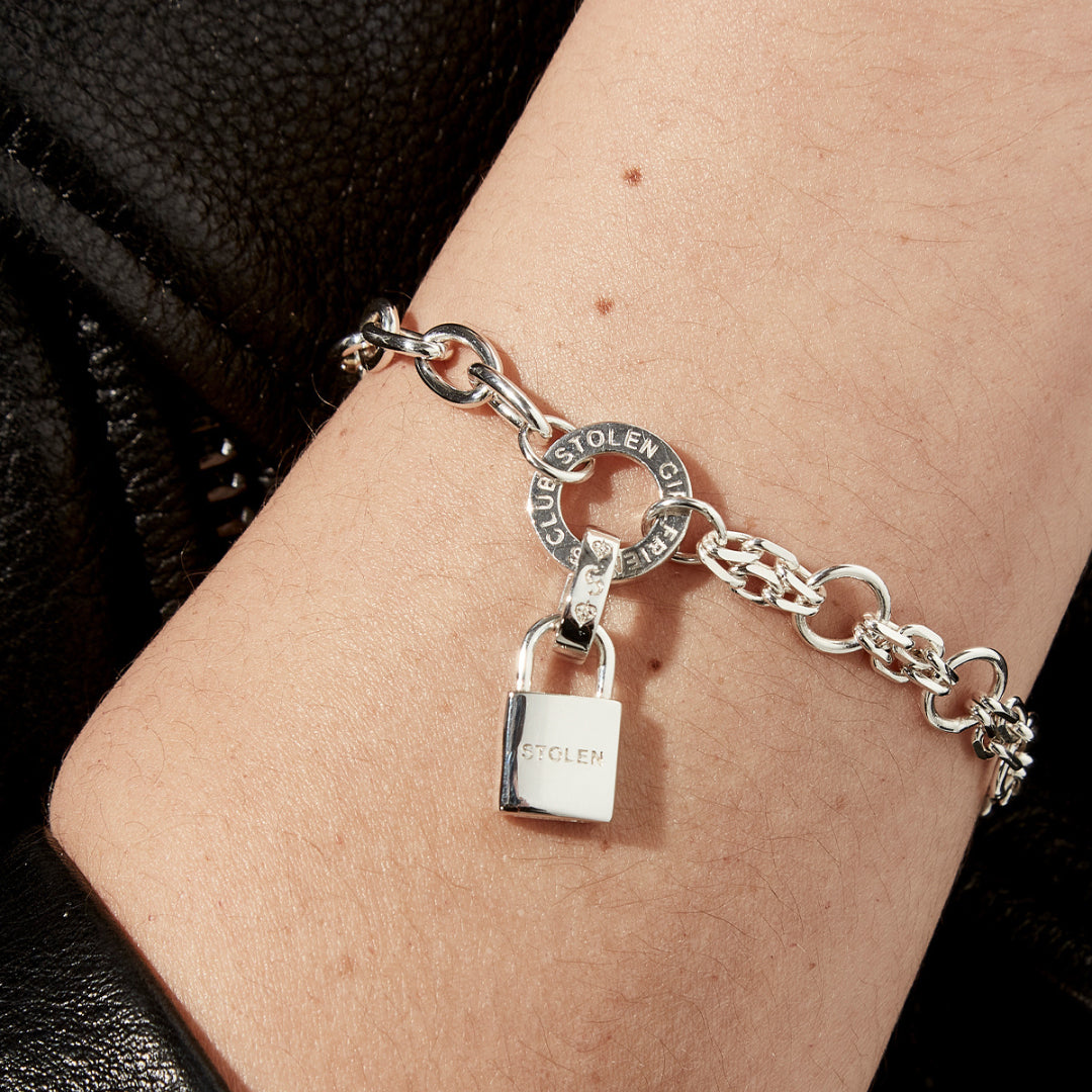 Stolen Girlfriend Club | Stolen Padlock | Silver | Charm